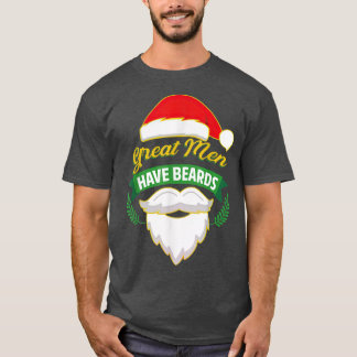 T-shirt Les grands hommes ont des ours Père Noël