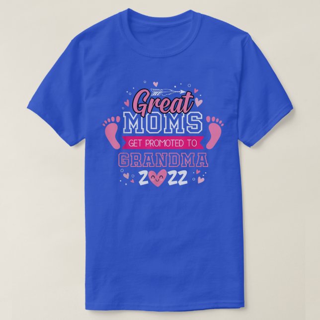 T-shirt Les Grands Moms Sont Promus À Grand-Mère 2022  (Design devant)