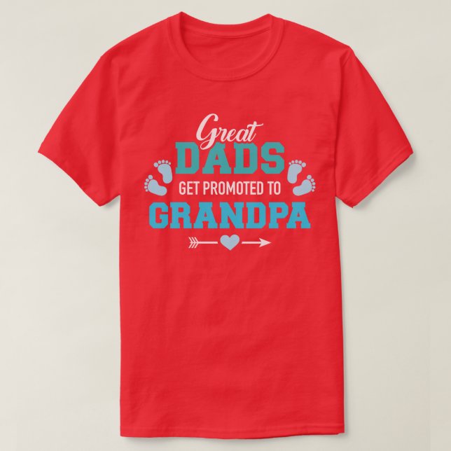 T-shirt Les grands papas sont promus à grand-père (Design devant)