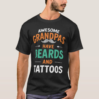 T-shirt Les grands-papes géniaux ont des tatouages et des