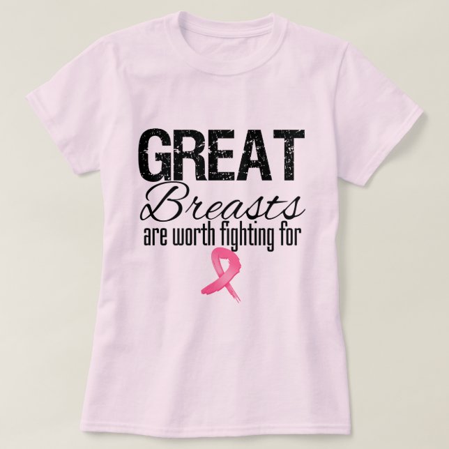 T-shirt Les GRANDS SEINS valent de lutter pour (Design devant)