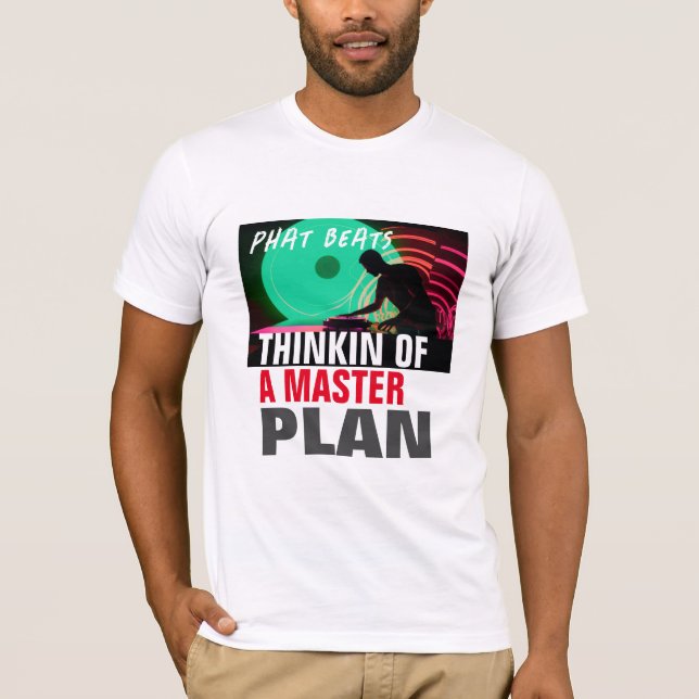 T-SHIRT LES GRAPHIQUES HIP HOP DES ANNÉES 90 BATTENT DJ GR (Devant)