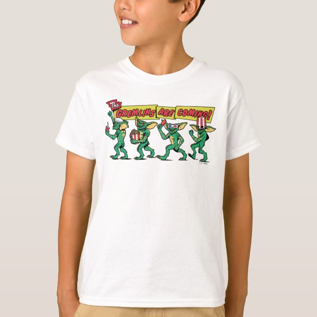 T-shirt Les Gremlins™ arrivent (Devant)