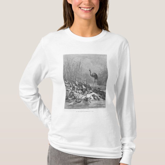 T-shirt Les grenouilles demandant un roi, (Devant)
