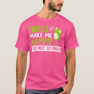 T-shirt Les grenouilles me rendent heureux, la grenouille 