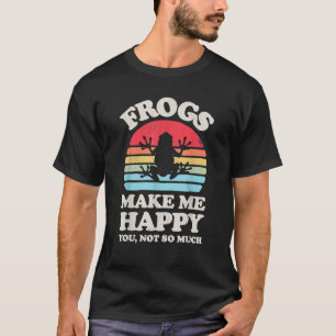 T-shirt Les grenouilles me rendent heureux, vous pas tant