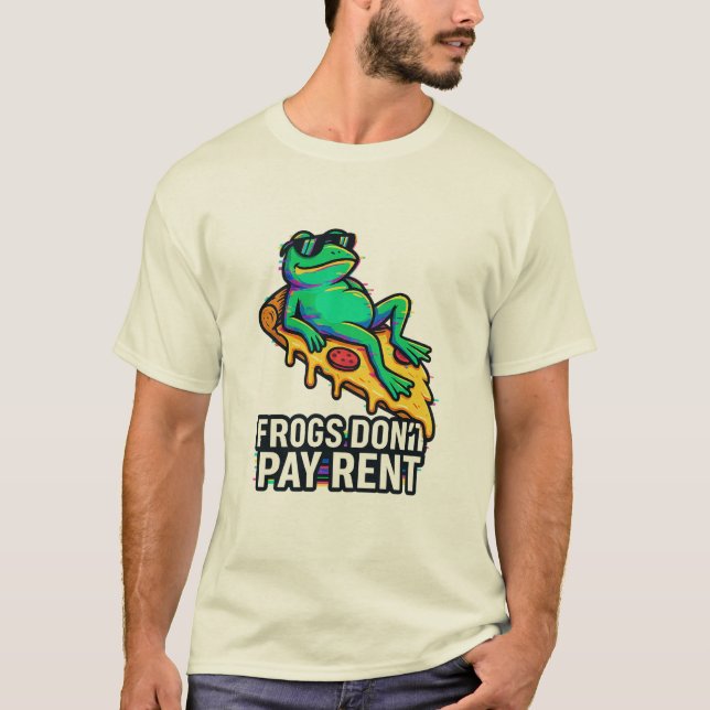 T-shirt Les grenouilles ne paient pas de loyer - Bande d’e (Devant)