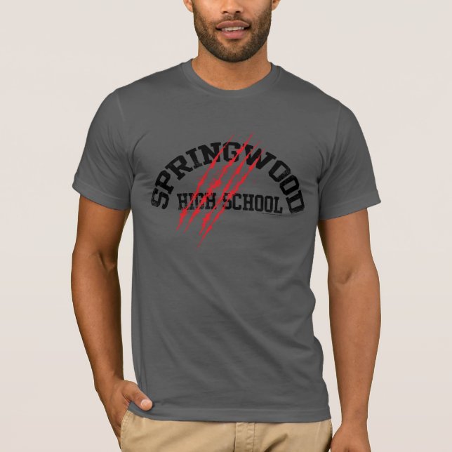 T-shirt Les Griffes de la nuit | Springwood High School (Devant)