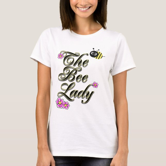 T-shirt les gros caractères de dame d'abeille (Devant)