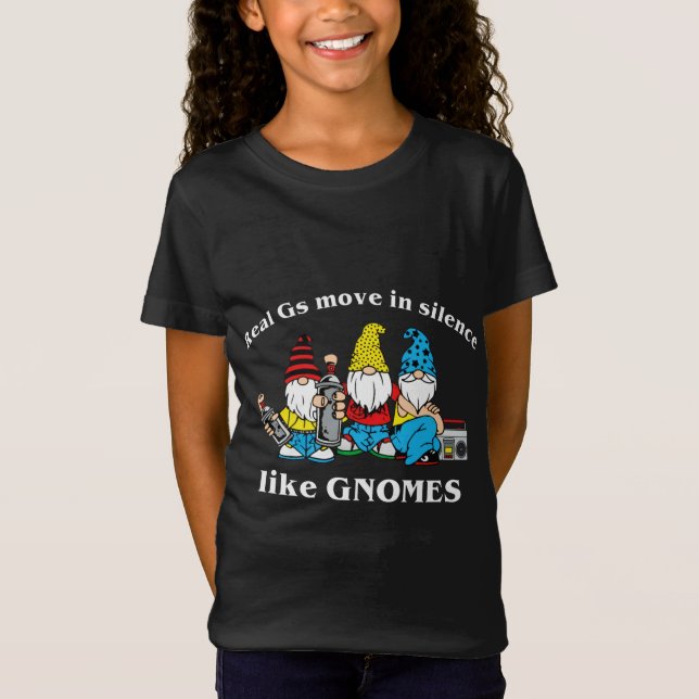 T-Shirt Les Gs Réels Se Déplacent Dans Le Silence Comme Le (Devant)