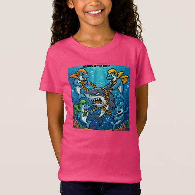 T-Shirt LES GUARDIENS DU DOLPHIN GRÈVENT ! — Héros des pro (Devant)