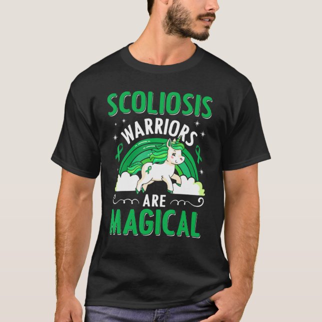 T-shirt Les guerriers de la Scoliose sont magiques Sensibi (Devant)
