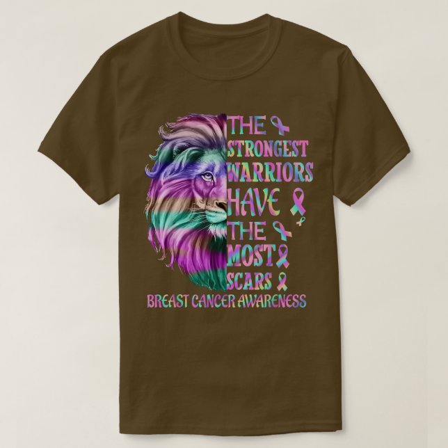 T-shirt Les Guerriers Les Plus Forts Ont Le Plus De Cicatr (Design devant)