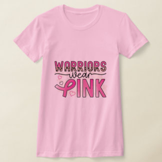 T-shirt Les guerriers portent le rose
