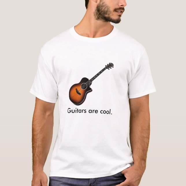 T-shirt Les guitares sont fraîches (Devant)