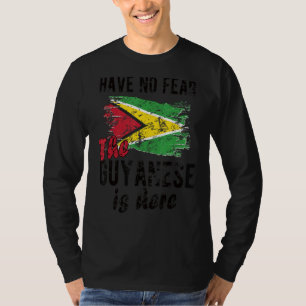 T-shirt Les Guyanais sont ici Guyana Drapeau Les racines g