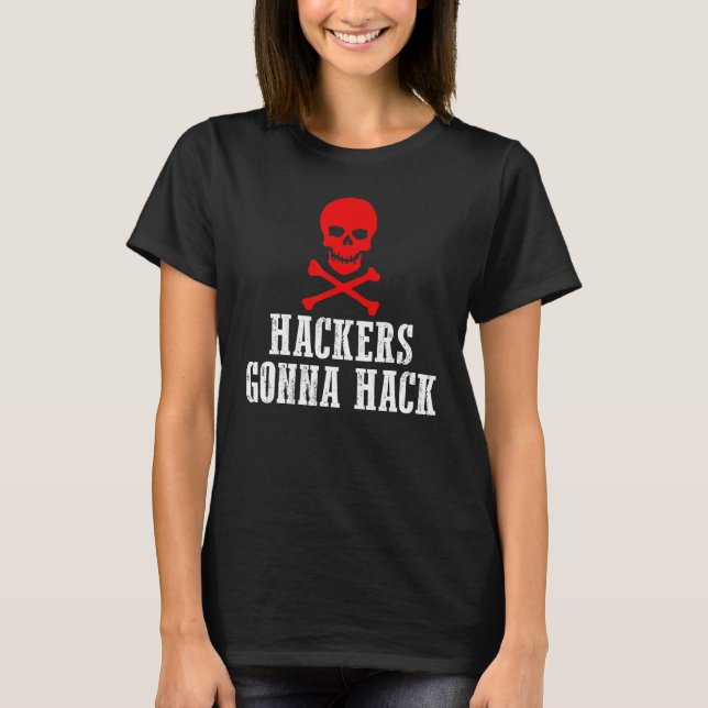 T-shirt Les Hackers Vont Hacker La Sécurité Et Protéger Pr (Devant)