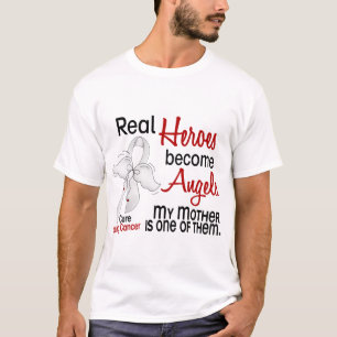 T-shirt Les héros deviennent cancer de poumon de mère