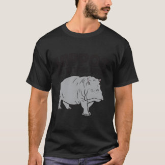 T-shirt Les hippopotames sont mon esprit Les hippopotames