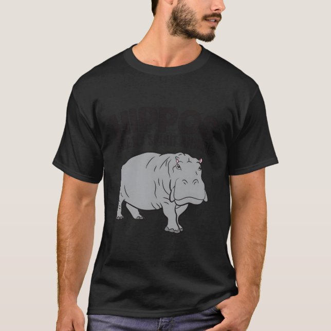 T-shirt Les hippopotames sont mon esprit Les hippopotames  (Devant)