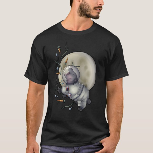 T-shirt Les hippopotames sur la Lune (Devant)