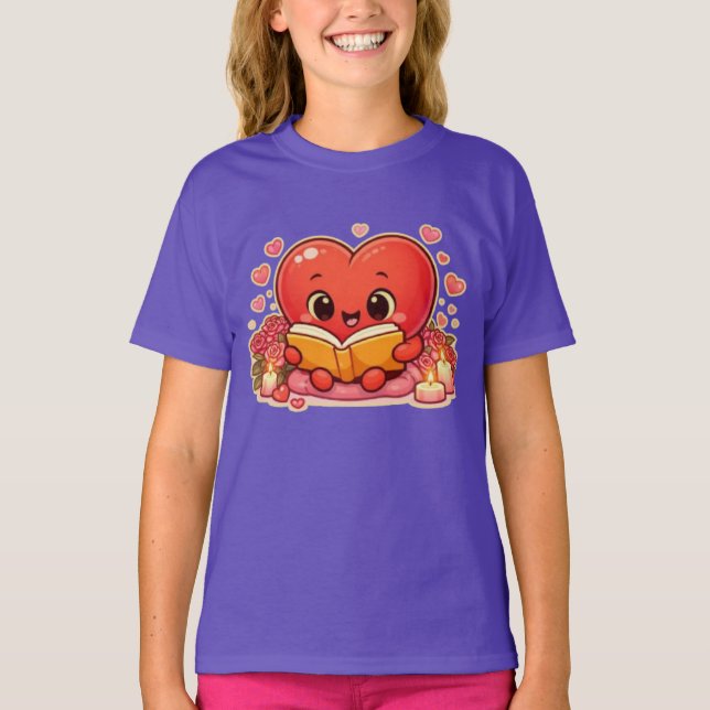 T-shirt Les histoires d'amour commencent au cœur (Devant)
