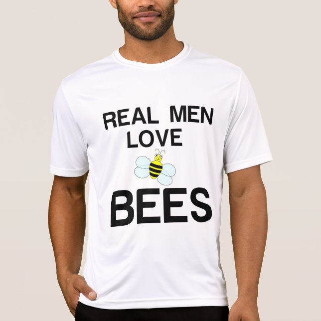 T-SHIRT LES HOMMES AIMENT LES ABEILLES (Devant)