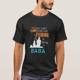 T-shirt Les hommes aiment plus la pêche que Baba Persia Pe