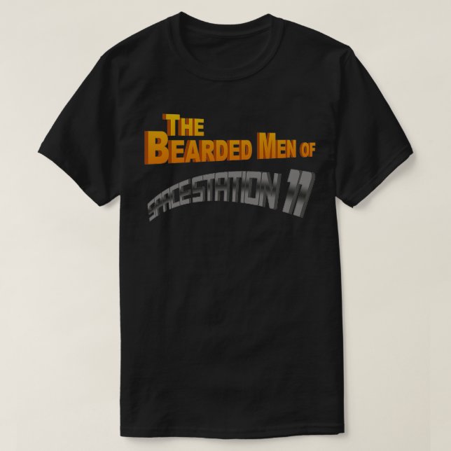 T-shirt Les Hommes barbus de la Station Spatiale (Design devant)