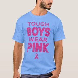 T-shirt Les hommes courageux portent du rose pour la sensi