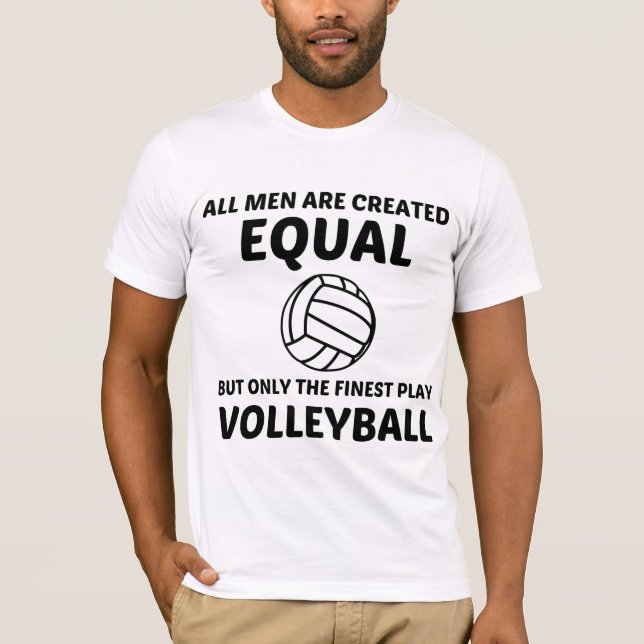 T-SHIRT LES HOMMES CRÉENT L'ÉGALITÉ MAIS LE MEILLEUR JEU V (Devant)