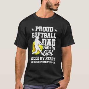 T-shirt Les Hommes D'Abord Ma Fille M'A Volé Le Coeur Fièr