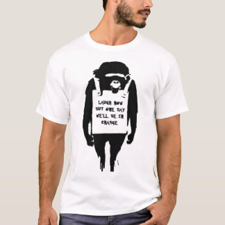 T-shirt les hommes de CHIVE Banksy Laugh Now Tee, Gbond Ap