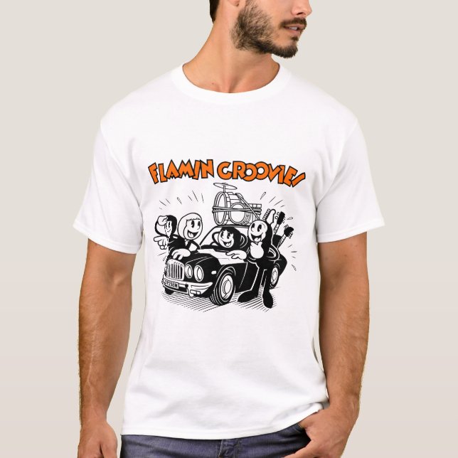 T-shirt Les hommes de groupe de rock 60s américains de (Devant)