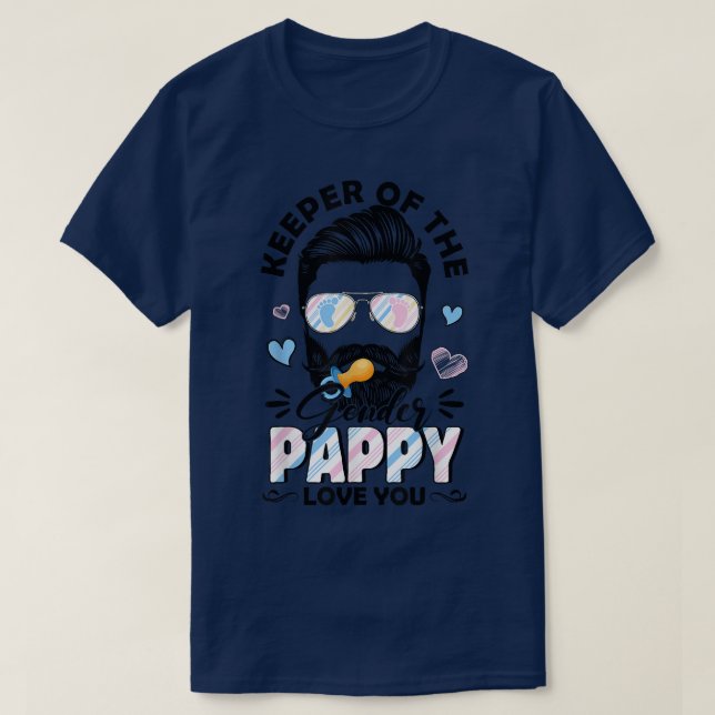 T-shirt Les Hommes De La Barbe Gardiens Du Genre Pappy Vou (Design devant)