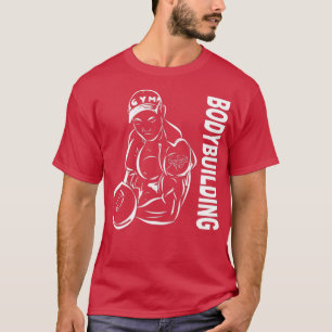 T-shirt Les hommes de la musculation restent affamés gym