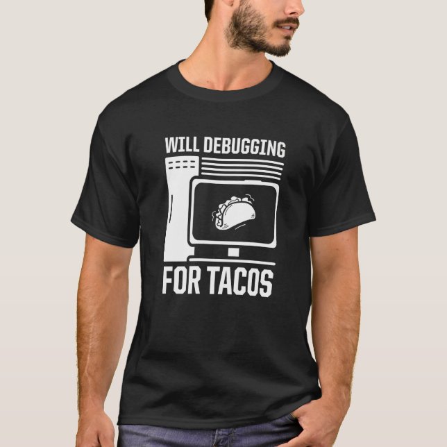 T-shirt Les Hommes Déboeront Pour L'Ordinateur Programmeur (Devant)
