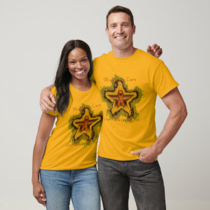 T-shirt Les hommes d'étoile de souhait de Cancer de rein