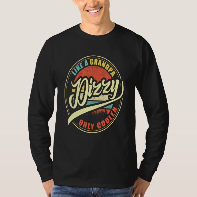 T-shirt Les Hommes Dizzy Comme Un Grand-Père Seulement Gla (Devant)