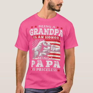 T-shirt Les hommes être grand-père est l'honneur d'être pa