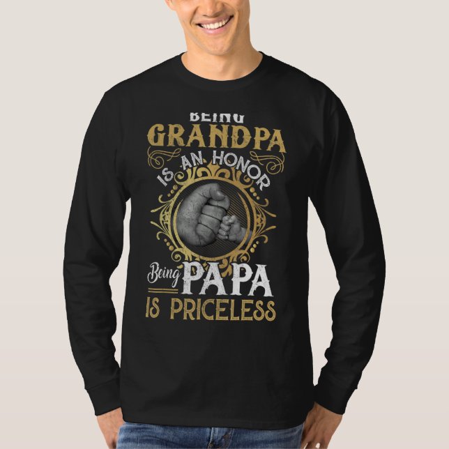 T-shirt Les Hommes Être Un Grand-Père Est Un Honneur Être  (Devant)