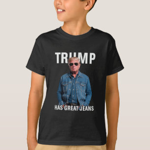 T-shirt Les hommes femmes Trump a de super jeans drôle mèm
