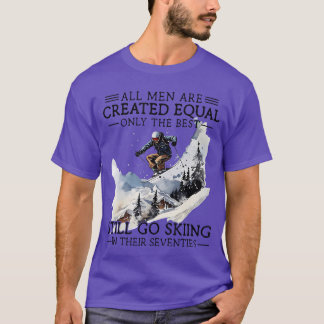 T-shirt Les hommes font toujours du ski 70 Amateur de spor
