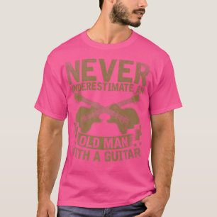 T-shirt Les Hommes Guitaristes Ne Sous-Estiment Jamais Le 