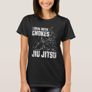 T-shirt Les Hommes Je M'Occupe De Chockes Jiu Jitsu Brésil