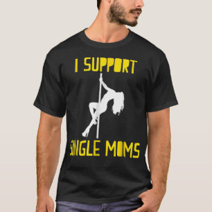 T-shirt Les Hommes Je Supporte Les Moms Individuelles Drôl