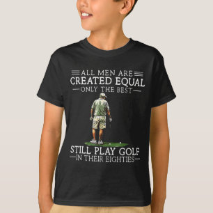 T-shirt Les hommes jouent au golf Eighties Drôle de golfeu