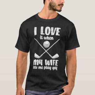 T-shirt Les Hommes L'Aiment Quand Ma Femme Lit Jouer Au Go