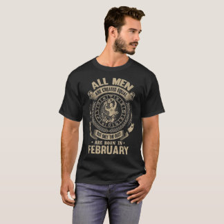 T-shirt Les hommes le meilleur sont en février chemise née