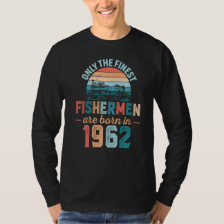 T-shirt Les Hommes Les Pêcheurs Les Plus Beaux Sont Nés En